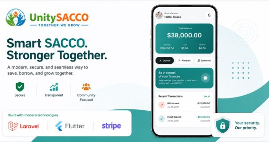 UnitySACCO - SACCO & Cooperative Management System with Web + Flutter Mobile App