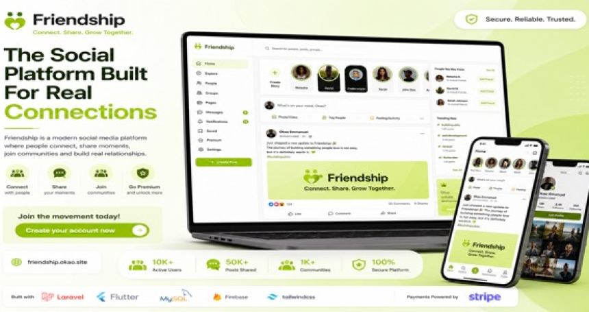 Friendship – Social Network Meetup App With Laravel and Flutter